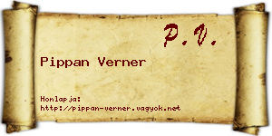 Pippan Verner névjegykártya